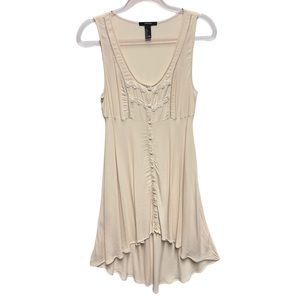 FV21 Crochet Knit Lace Hi Low Mini Midi Dress